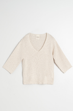 Load image into Gallery viewer, Indi And Cold - Cotton Bouclé Jersey Sweater - Crudo 518