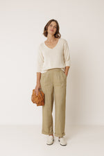 Load image into Gallery viewer, Indi And Cold - Cotton Bouclé Jersey Sweater - Crudo 518