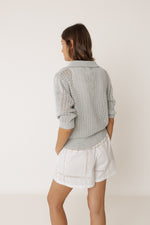 Load image into Gallery viewer, Indi And Cold - Open Knit Chaqueta - Hielo EA525