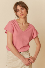 Load image into Gallery viewer, Indi And Cold - Rustic Effect Melange T Shirt - Sandia 365