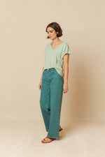 Load image into Gallery viewer, Indi And Cold - Rustic Effect Melange T Shirt - Aqua 365