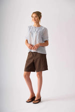 Load image into Gallery viewer, Foil - Frill Of It Blouse - Pale Blue