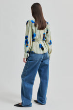Load image into Gallery viewer, Second Female - Thistle Wrap Blouse Surf Web
