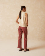 Load image into Gallery viewer, Indi And Cold - Cotton Polo Collar Vest - Ecru