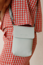Load image into Gallery viewer, Indi And Cold - Compact Leather Bag - Aquamarine