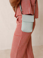 Load image into Gallery viewer, Indi And Cold - Compact Leather Bag - Aquamarine