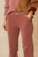 Load image into Gallery viewer, Indi And Cold - Noah Micro Cord Flared Pant - Almond