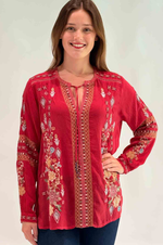 Load image into Gallery viewer, Johnny Was - Paulina Shirt - Eli Ere Equestrian Red