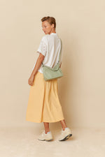 Load image into Gallery viewer, Indi And Cold - Leather Bag With Braided Handle - Salvia 730