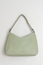 Load image into Gallery viewer, Indi And Cold - Leather Bag With Braided Handle - Salvia 730