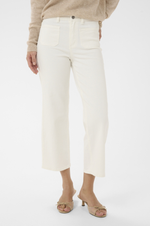 Load image into Gallery viewer, Kaffe - KAbrook Cropped Jeans - Chalk
