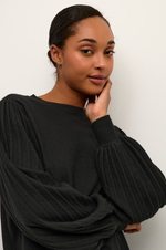 Load image into Gallery viewer, Kaffe - KAlone Knit Pullover - Black Deep