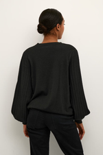Load image into Gallery viewer, Kaffe - KAlone Knit Pullover - Black Deep