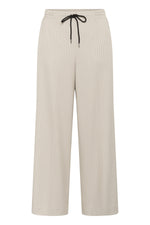 Load image into Gallery viewer, Kaffe - KAserena Pants - Beige Melange/Black Stripe