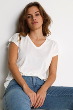 Load image into Gallery viewer, Kaffe - Kalise T Shirt - Chalk