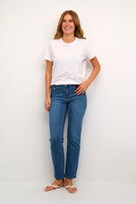 Load image into Gallery viewer, Kaffe - KAsinem Straight Jeans Medium Blue Denim