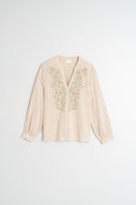 Load image into Gallery viewer, Indi And Cold - Combined Embroidered Shirt - Stone 390