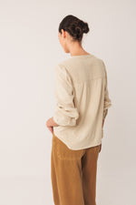 Load image into Gallery viewer, Indi And Cold - Combined Embroidered Shirt - Stone 390