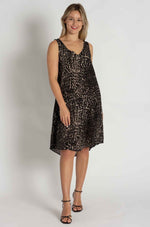 Load image into Gallery viewer, Mela Purdie - Audrey Dress - Praline Panther