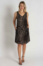 Load image into Gallery viewer, Mela Purdie - Audrey Dress - Praline Panther