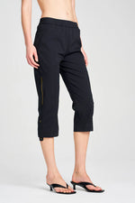 Load image into Gallery viewer, Mela Purdie - Cropped Zip Cargo - Black