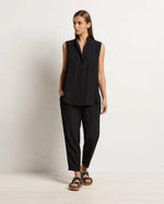 Load image into Gallery viewer, Mela Purdie - Tab Slide Tank - Black