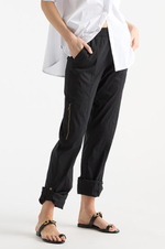 Load image into Gallery viewer, Mela Purdie - Zip Cargo - Black