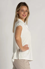 Load image into Gallery viewer, Mela Purdie - Zip Front Shell Top - Cream