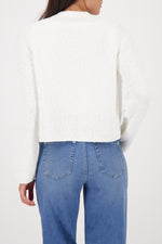 Load image into Gallery viewer, Monari - Jacket Fringes Cardigan - Off White