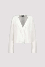 Load image into Gallery viewer, Monari - Jacket Fringes Cardigan - Off White