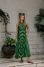 Load image into Gallery viewer, Nassaya - Noveau Maxi Dress - Emerald