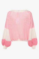 Load image into Gallery viewer, Noella - Liana Knit Sweater - White/Rose