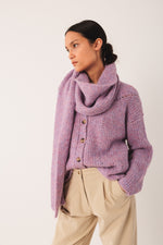 Load image into Gallery viewer, Indi And Cold - Mauve Knitted Scarf 700
