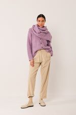 Load image into Gallery viewer, Indi And Cold - Mauve Knitted Scarf 700