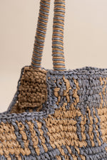 Load image into Gallery viewer, Indi And Cold - Raffia Shopper Bag - Cielo 715