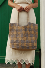 Load image into Gallery viewer, Indi And Cold - Raffia Shopper Bag - Cielo 715