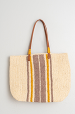 Load image into Gallery viewer, Indi And Cold - Tricolour Raffia Bag - Malva 720