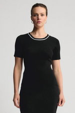 Load image into Gallery viewer, Raw By Raw - Base Layer T-Shirt  Ribbed Knit - Jet Black