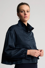Load image into Gallery viewer, Raw By Raw - Simmi Cropped Windbreaker - British Navy