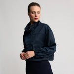 Load image into Gallery viewer, Raw By Raw - Simmi Cropped Windbreaker - British Navy