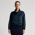 Load image into Gallery viewer, Raw By Raw - Simmi Cropped Windbreaker - British Navy