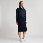 Load image into Gallery viewer, Raw By Raw - Simmi Cropped Windbreaker - British Navy
