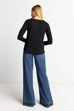 Load image into Gallery viewer, Rich And Royal - Heavy Jersey Long Sleeve - Black