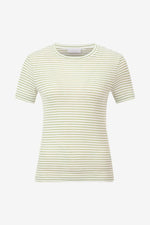 Load image into Gallery viewer, Rich And Royal - Organic Sparkle Striped T-Shirt - Matcha