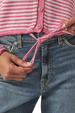 Load image into Gallery viewer, Splendid - Bri Striped Cardigan - Chateau Rose Stripe