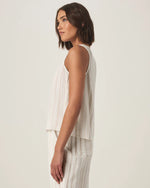 Load image into Gallery viewer, Splendid - Kit Gauze Stripe V Neck Tank - Fawn Multi Stripe