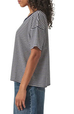 Load image into Gallery viewer, Splendid - Astrid Short Sleeve Tee - Navy Stripe