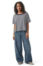 Load image into Gallery viewer, Splendid - Astrid Short Sleeve Tee - Navy Stripe