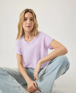 Load image into Gallery viewer, Splendid - Skye Short Sleeve Tee - Fragrent Lilac