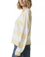 Load image into Gallery viewer, Splendid - Veronica Stripe Sweater - Lemoncello Stripe